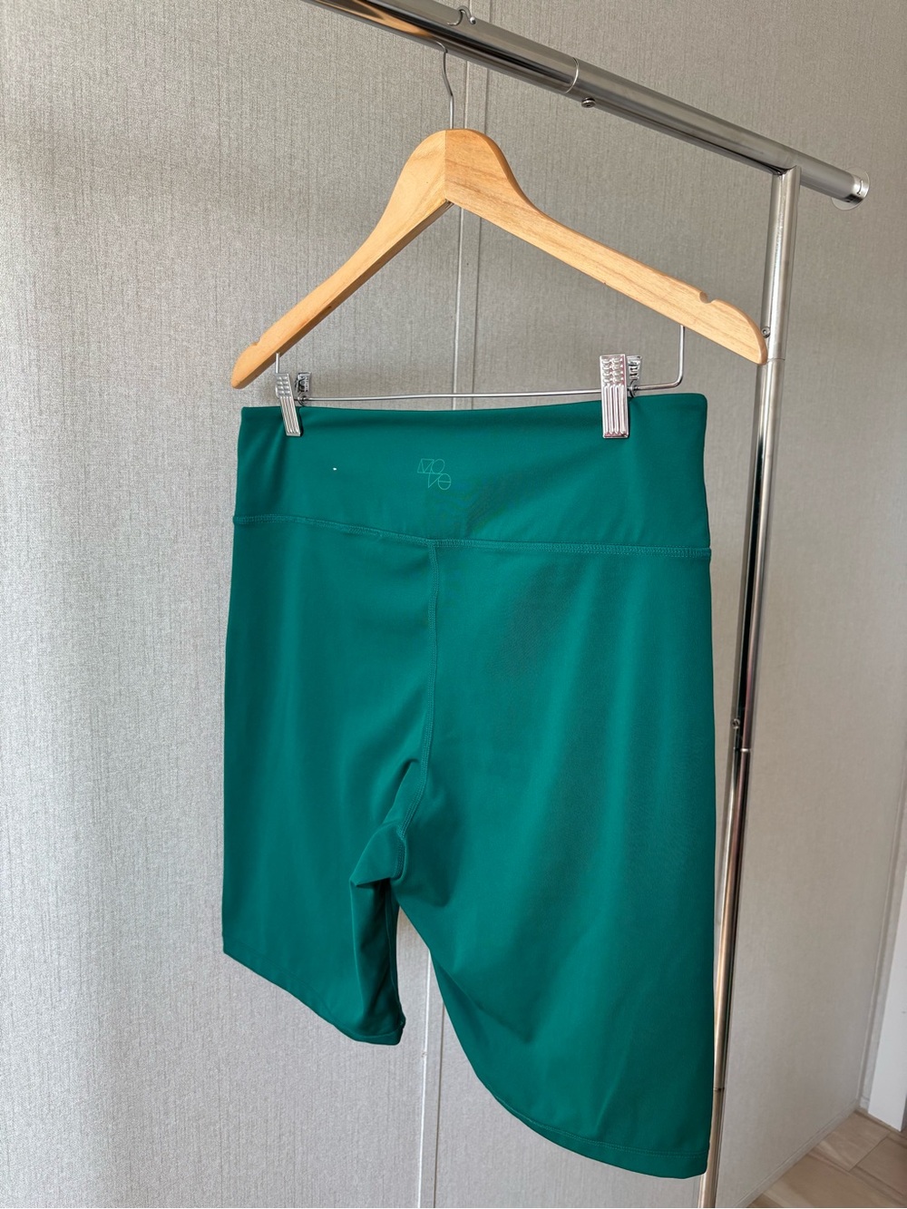 H&M Deep Teal High-Waist Bike Shorts